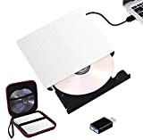 Masterizzatore DVD CD Externo, Tipo-C e USB 3.0 CD DVD/-RW Lettore di Riscrittore DVD / CD ROM Sottile, Trasferimento Ad ...