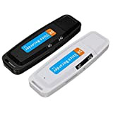 MASUNN 32Gb USB Pen Disk Flash Drive Registratore Vocale Audio Digitale - Nero