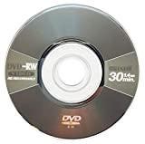 Maxell Blank Mini 8 CM DVD-RW - Disco scrivibile, colore: Grigio metallizzato (4 x 30 min 1,4 GB)