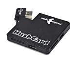 Media Express Lettore/Scrittore di Flash Card 8in1, 3 Porte per Chiavette USB, Connessione USB 2.0, Nero