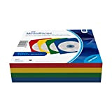 MediaRange BOX67 Mediarange Porta CD E DVD Di Carta Con Fronte Trasparente E Colorate (100 Bustine: 25 Rosse, 25 Gialle, ...