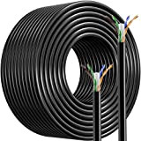 MEIPEK Cavo Ethernet 50 metri, Cat 6 UTP Esterni Cavo di rete extra lungo 50m Bobina, CCA 23AWG Cavo LAN ...