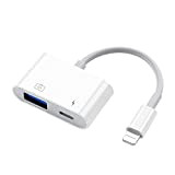 MeloAudio Adattatore USB per Fotocamera con Porta di Ricarica, Cavo USB Femmina OTG Compatibile con iOS9.2-13, Supporta USB Flash Drive ...
