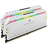 MEMORIA CORSAIR DDR4 3200 32GB C16 DOM PLATINUM, RGB K2 2X16GB, 1.35V, DOMINATOR PLATINUM, RGB, WHITE HSP