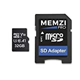 MEMZI PRO 32 GB 100MB/s V10 Classe 10 Micro SDHC Scheda di Memoria con adattatore SD per GoPro Hero7, Hero6, ...