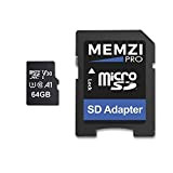 MEMZI PRO 64 GB Micro SDXC Scheda di Memoria per GoPro Hero7/Hero6/Hero5, Hero 7/6/5 Action Fotocamere – Veloce Classe 10 ...