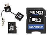 Memzi Pro 8 GB Class 10 90 MB/s micro SDHC da GB con adattatore SD e Micro USB Reader per Dbpower impermeabile sport ...
