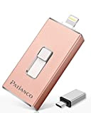 MFi Certified 128GB Chiavetta USB per iPhone, Patianco USB 3.0 Pendrive, Penna USB C Memoria Esterna per iOS OTG Android ...