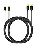 Micro USB Cable, Anker 6ft / 1.8m Nylon Braided Tangle-Free Micro USB Cable with Gold-Plated Connectors for Android, Samsung Galaxy ...