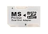 microSDHC a MS PRO DUO adattatore. Converte due MicroSD o MicroSDHC a MS PRO DUO ideale per PSP playstation da ...