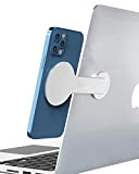 MiLi Portacellulare magnetico laptop, Supporto per laptop regolabile, Supporta iPhone MagSafe, Staffa di espansione per monitor in alluminio, Supporto laterale ...