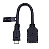 Mini HDMI su HDMI Cavo Adattatore Connettore Standard a Mini Maschio Alta Velocità per Smartphone, Tablet, Fotocamera Digitale, Videocamera , ...