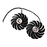 Miwaimao 2pcs/Lot Computer Radiator Cooler Fans RX470 Video Card Cooling Fan for MSI RX570 RX 470 Gaming 8G GPU Graphics ...