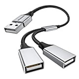 MOGOOD Cavo USB Splitter USB y Splitter USB 2.0 Prolunga Cavo di Alimentazione per Ricarica/Trasferimento Dati Doppia Doppia Porta USB ...