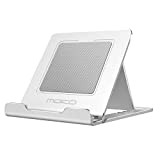 MoKo Supporto Tablet, Porta Cellulare da Tavolo Regolabile in Alluminio Compatible da 4-12,9", iPad 10,2 2022/Air 5 10.9, iPhone 14/14Plus/13/12 ...