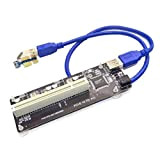 Moligh doll PCIE PCI-E PCI X1 a PCI Riser Scheda Bus Adattatore Alto Efficiente Convertitore USB 3.0 Cavo per Desktop ...