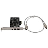 Moligh doll Scheda 1394 Fuoco Wire Card,PCIe 3 porte 1394A Firewire Scheda di espansione PCI a esterno IEEE 1394 Adattatore ...