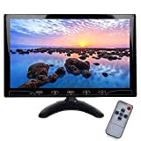 Monitor HD da 10.1 Pollici, Full HD Color 1024 x 600 AV/VGA/Ingresso HDMI, Compatibile con PC, DVD, Telecamera di Sorveglianza ...