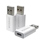 MOSWAG 3 Confezioni di Adattatore USB C Adattatore da USB C a USB Adattatore da USB Maschio a USB C ...