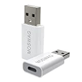 MOSWAG Adattatore USB C Femmina a USB Maschio (2 Pezzi), per Apple MagSafe Watch Phone 13 12 Mini Pro Max, ...