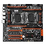 Motherboard Fit for HUANANZHI X99-F8D LGA2011-3 Computer Motherboard with Dual CPU Socket M.2 NVMe/NGFF SSD Slot 8 DDR4 DIMMs 2 ...