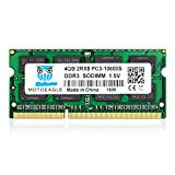 Motoeagle 4GB DDR3 1333MHz SODIMM PC3 10600 10600S Unbuffered Non-ECC 1.5V CL9 2Rx8 204-Pin Memoria Laptop