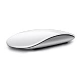 Mouse wireless Bluetooth 5.0 Silent Multi Arc Touch Top, Magic Mouse Ricaricabile Compatibile per Laptop pad Mac PC Macbook (bianco)