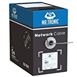 Mr. Tronic 305m Bobina Cavo di Rete Ethernet | CAT5e, CCA, UTP, RJ45, AWG24, ADSL | Reti LAN Gigabit Alta ...
