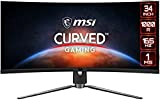 MSI MPG ARTYMIS 343CQR Monitor Gaming Curvo 34", Display 21:9 WQHD (3440 x 1440), 165 Hz, 1ms, curvatura 1000R, Pannello ...
