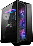 MSI MPG GUNGNIR 110M Mid-Tower Case PC Gaming (nero, 3 x 120 mm Ventole RGB, USB 3.2 Gen2 Type-C, Pannello ...