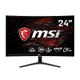 MSI Optix G241VC Monitor Gaming 24" Curvo, Display 16:9 Full HD (1920x1080), Frequenza 75Hz, Tempo di risposta 1ms, AMD Freesync, ...