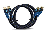 MultiCabel - Cavi HDMI ad alta velocità con Ethernet"Confezione da due" 3 Metri 1.4a – Supporto 3D e Canale di ...