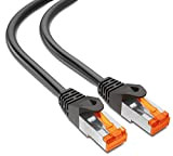 mumbi 23528 Cat.6 FTP Cavo di Rete Ethernet Patch con connettori RJ-45 15.0m, Nero (1x)