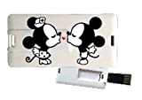My Custom Style® Pen Drive USB"Mini Card" rettangolare (3x6cm) ultrapiatta (0,3mm) modello"San Valentino -Topolini-" da 16Gb. Non accontentarTi della solita ...