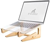 My Fat Gorilla - Supporto per laptop in bambù, supporto universale ergonomicamente stabile per notebook, compatibile per 10-15 pollici pollici