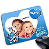 MyCust Tappetino Mouse Pad Personalizzabile Napoli Tua Foto Nome