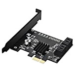 MZHOU 4IE SATA III PCIE 6Gbps Supporto scheda Controller host HyperDuo SSD Tiering IPFS Moltiplicatore di Porte per Disco Rigido ...