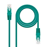 Nanocable 10.20.0402-GR - Cavo di rete Ethernet RJ45 Cat. 6 UTP AWG24, verde, 2 mts