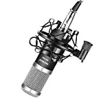 Neewer Set di Microfono a Condensatore Cardioide da Studio con Supporto Anti-vibrazione, Antivento Sferico in Schiuma & Cavo Audio 3,5mm ...
