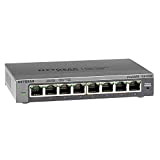 Netgear GS108E Commutatore di rete gestita Gigabit Ethernet (10/100/1000)