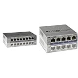 Netgear Gs108E Switch Ethernet Gigabit 8 Porte, Switch Smart Managed Plus, Assistenza A Vita Prosafe + Netgear Gs105E Switch Ethernet ...