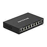 NETGEAR (GS308E-100PES) Switch Ethernet 8 porte RJ45 Metal Gigabit (10/100/1000), switch RJ45 Web Maneable Serie Plus, Plug and Play, funzionamento ...