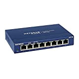 NETGEAR Switch Ethernet 8 porte Unmanaged GS108GE, Switch Gigabit con opzioni di Montaggio desktop o a parete e assistenza limitata ...
