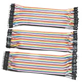 Neuftech Jumper Wire Dupont cavo Jumpers - 40 x 20CM Femmina-Femmina, Maschio-Femmina, Maschio-Maschio per Arduino Raspberry pi
