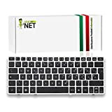New Net Keyboards - Tastiera Italiana 638512-061 651390-061 SG-45200-2IA 701979-001 Compatibile con Notebook HP Elitebook 2570p 2560p con Frame Silver