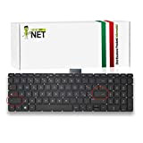 New Net Keyboards - Tastiera Italiana Compatibile con Notebook HP Pavilion 15-ab201nl 15-ab202nl 15-ab203nl 15-ab204nl 15-ab205nl 15-ab206nl 15-ab209nl 15-ab210nl 15-ab214nl