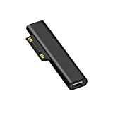 NEWZEROL Adattatore di Ricarica Magnetico da USB-C a Surface, Compatibile per Microsoft Surface Pro 3/4/5/6/GO, Laptop 1/2 [15V, 3A] [Protezione ...