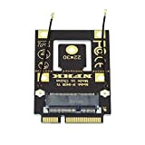 NFHK NGFF M.2 Key-A a Mini PCI-E PCI Express Converter Adapter per 9260 8265 7260 AC WiFi Bluetooth Wireless Card