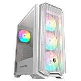 Nfortec - Torre Gaming Krater per PC con vetro temperato e 4 ventole RGB da 120 mm incluse (compatibile con ...