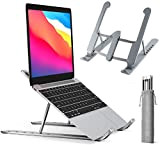 NI - Supporto PC Portatile Alluminio 7 Livelli Regolabile Porta Notebook Stand PC, Raffreddamento Pieghevole Supporto Laptop per MacBook Air/PRO, ...